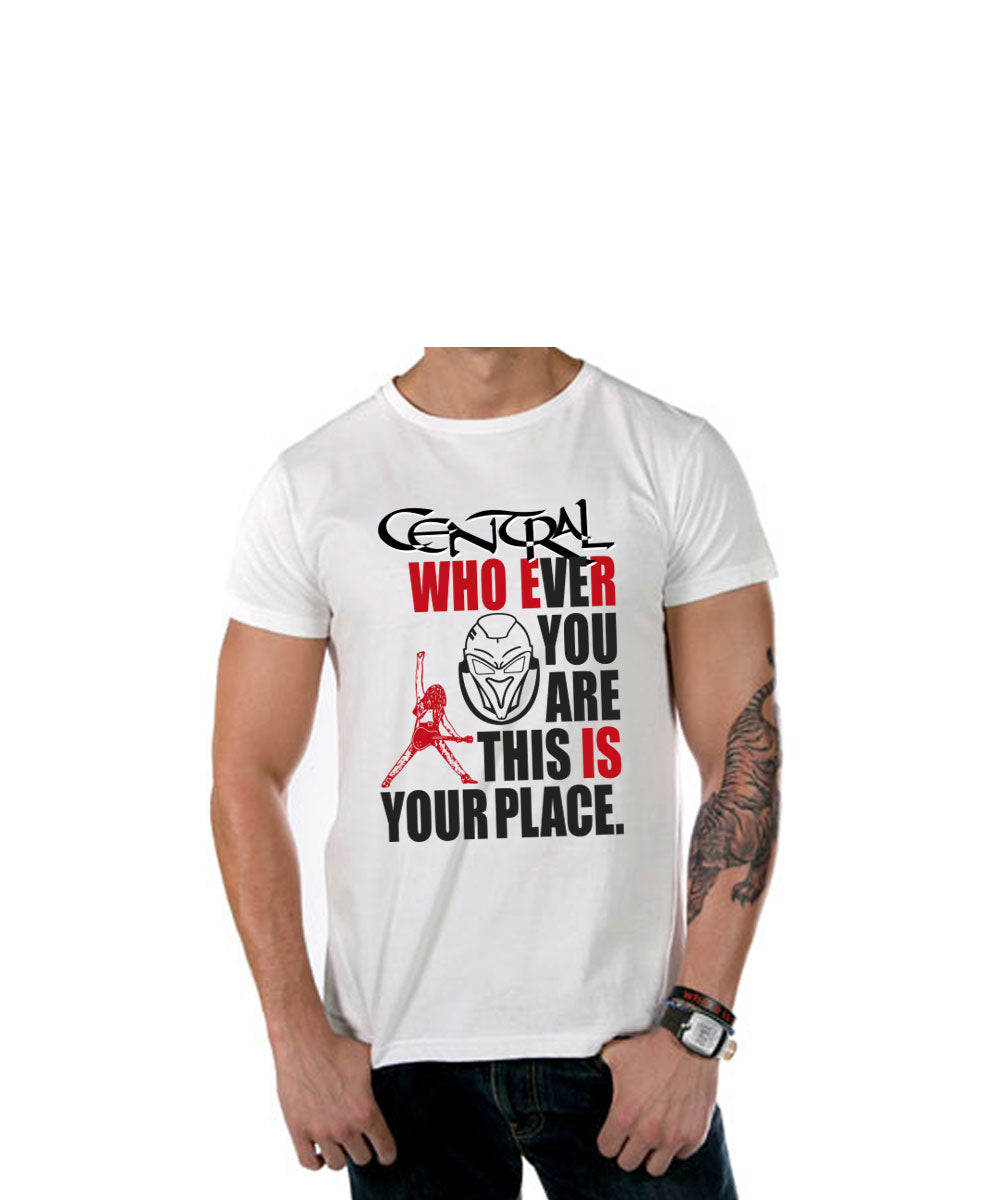 Camiseta “WHO EVER YOU ARE THIS IS YOUR PLACE” Blanco